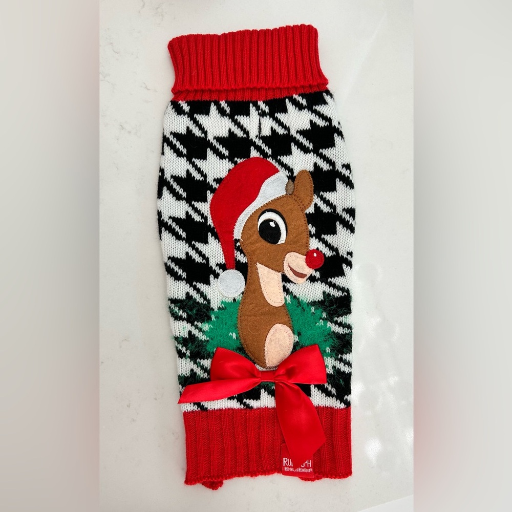 Festive Holiday Cat/Small Dog Sweater